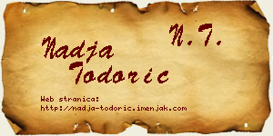 Nadja Todorić vizit kartica